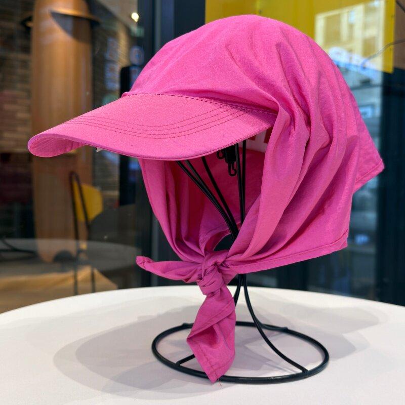 Korean Hip Hop Style Durag Cap for Men Women Summer Quick Dry Sun Hat Outdoor Lightweight Breathable Head Wrap Baseball Cap