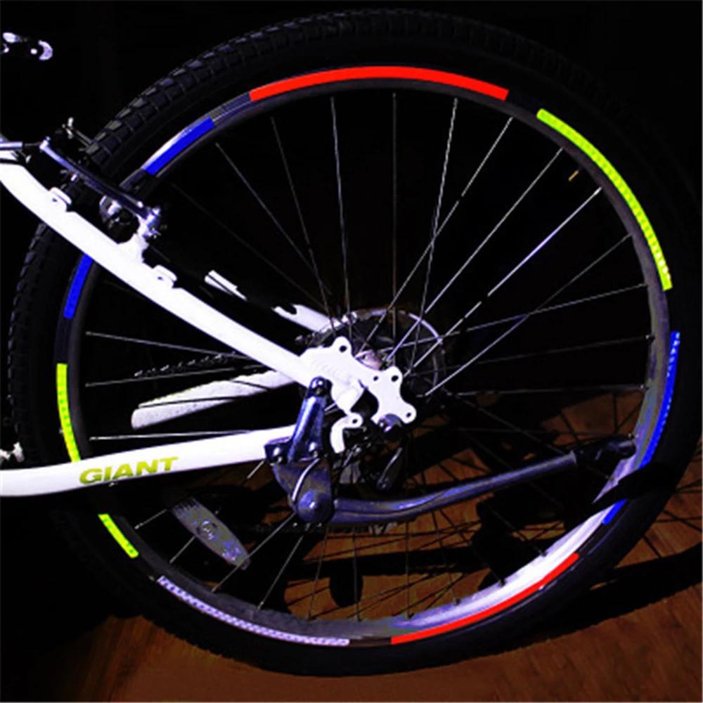 Wheel Sticker Reflector Sticker Cycling Reflective Strip Fluorescent Bicycle Sticker Reflector Tape