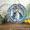 The Pattern Is an Angel Pendant, Decoration of Home Walls or Doors, 2d Flat Wooden, Christmas Decoration, Gifts for Friends and Family