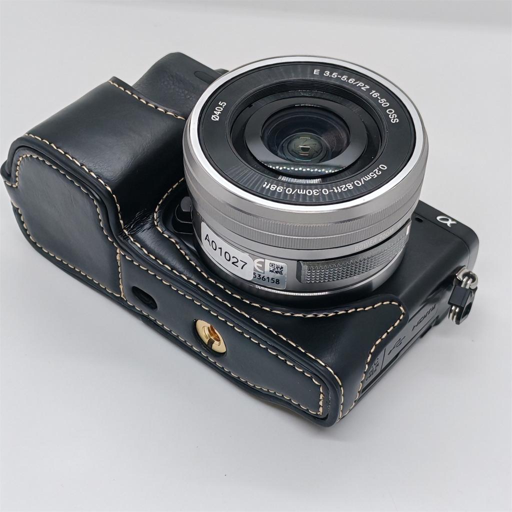 Для Sony NEX-7/NEX-6 Полукорпусный чехол для камеры с доступом к батарее Нижний чехол из ПУ кожи