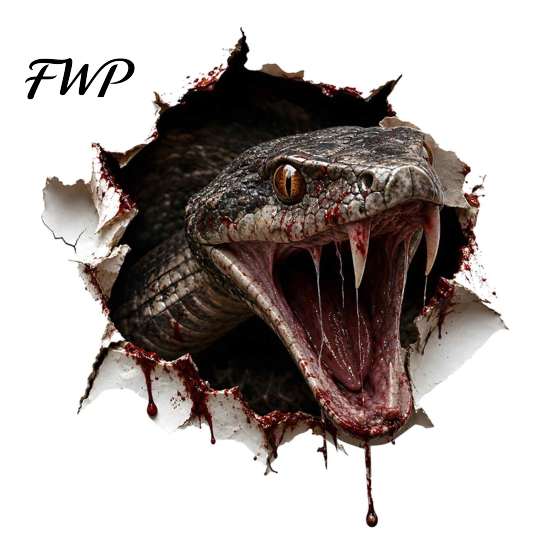 Humorous Bathroom Accessories 3D Viper Toilet Seat Sticker, Realistic Snake Decal, Waterproof PVC Adhesive Prank Decal Wall Art for Tank, Funny Creepy