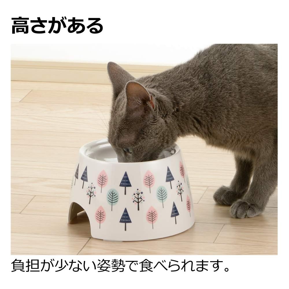 Richell Dog Food Bowl Melamine Nordic Design 18.5x18.1x14.6cm Small Dog Dish