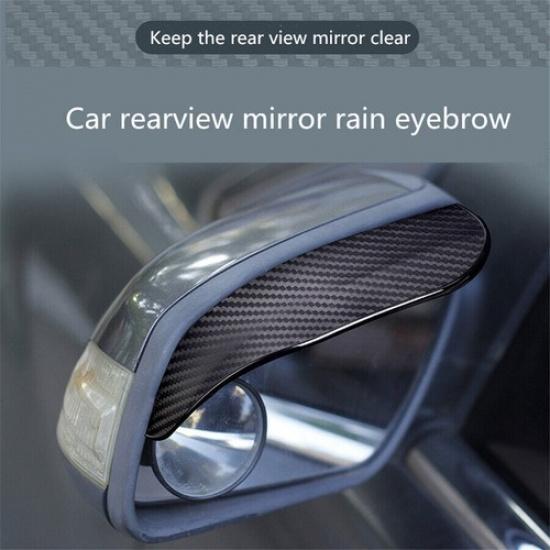 Exterior Side Rearview Mirror Rain Eyebrow Cover Trim For Car Auto Accessories