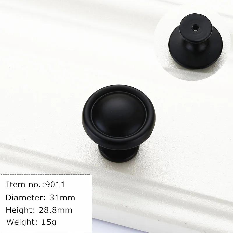 Modern Black Handles for Furniture Cabinet Knobs and Kitchen Handles Drawer Knobs Cabinet Pulls Cupboard Handles Knobs
