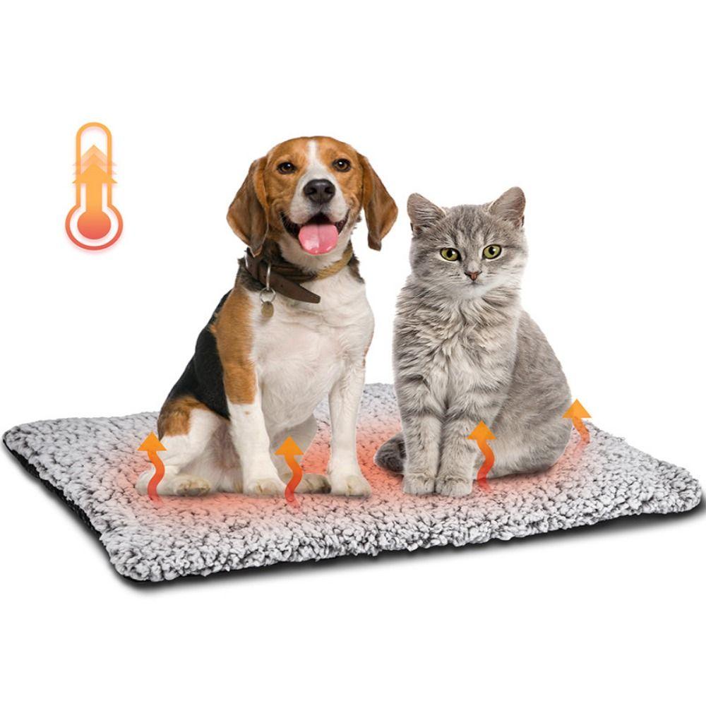 S/M/L Dog Thermal Cushion Mat Extra Warm Self-Warming Cat Bed Heating Pet Kennel Pad Indoor