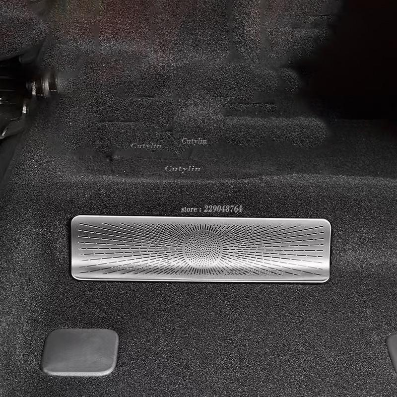 For BYD Sealion 7 Sea lion 07 EV 2024 2025 Stainless Steel Interior Car Under Seat Air Vent Cover Rustproof Sticker Decoration