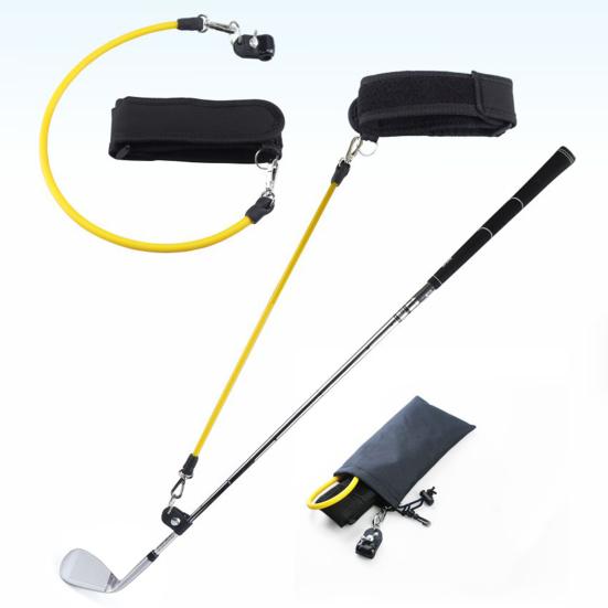 1 Набор Тренажер для гольф-свинга Гибкий Эргономичный Прочный Жесткий Правильная Постура Сила Свинга Эластичность Тренировочная Веревка Гольф Спорт