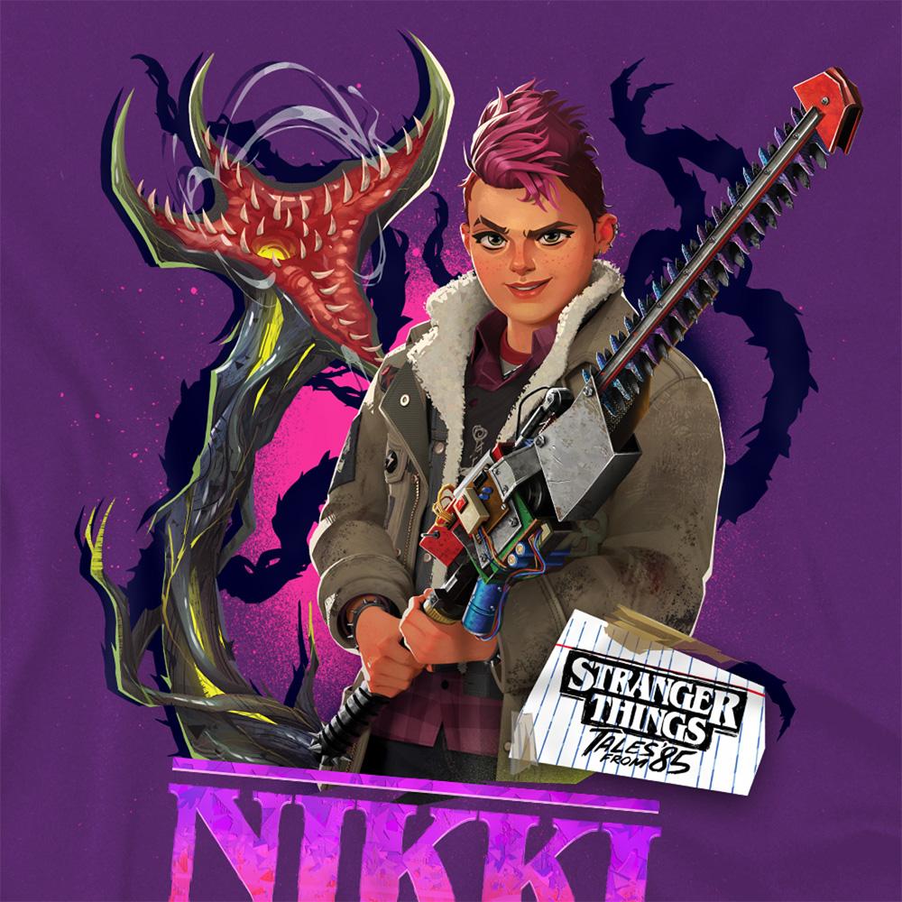 Stranger Things: Tales from ´85 Unisex Adult Nikki Baxter T-Shirt