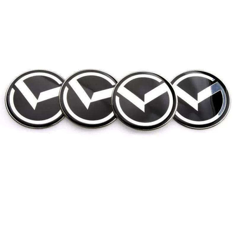 60mm 4PCS Car Wheel Center Hub Sticker Accessories for KIA K7 K9 K2 K3 K5 KX3 Rio Sportage Sorento Ceed RIO Soul Stinger BV3
