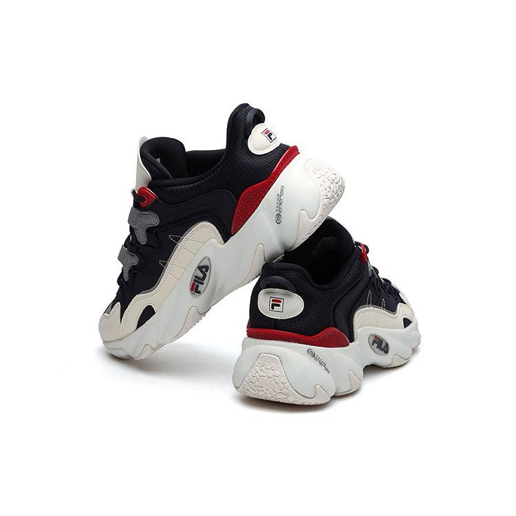Fila Наследие Ретро Блок Цвета Спорт Низкий Верх Повседневные Кроссовки для Бега Мужские кроссовки Черный Белый F12M141105FNG