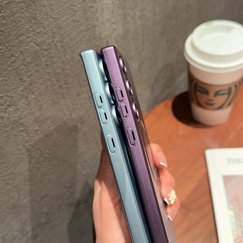 Магнитный чехол Samsung S25 Ultra, Полная защита S24 Plus, Матовый S23 FE, Мягкий чехол с защитной пленкой для объектива S22 Ultra