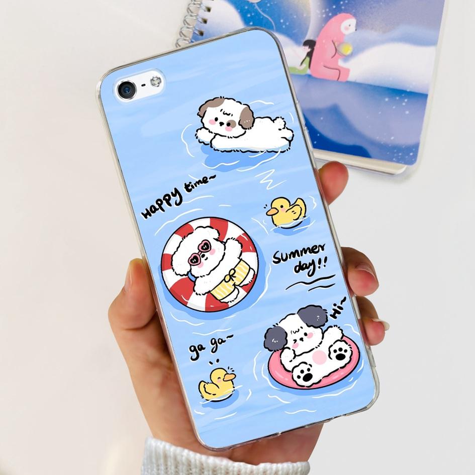 For iPhone 5 5S Case Fashion Astronaut Art Painted Shockproof Soft Cover For iPhone SE 2016 2020 SE2 TPU Funda on iPhone5 Bumper