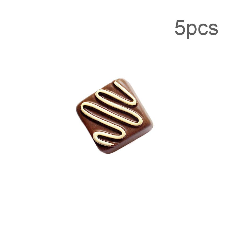 5 шт. имитация еды, шоколадная смоляная художественная композиция, трехмерный милый домашний декор, магнит на холодильник, украшение на холодильник