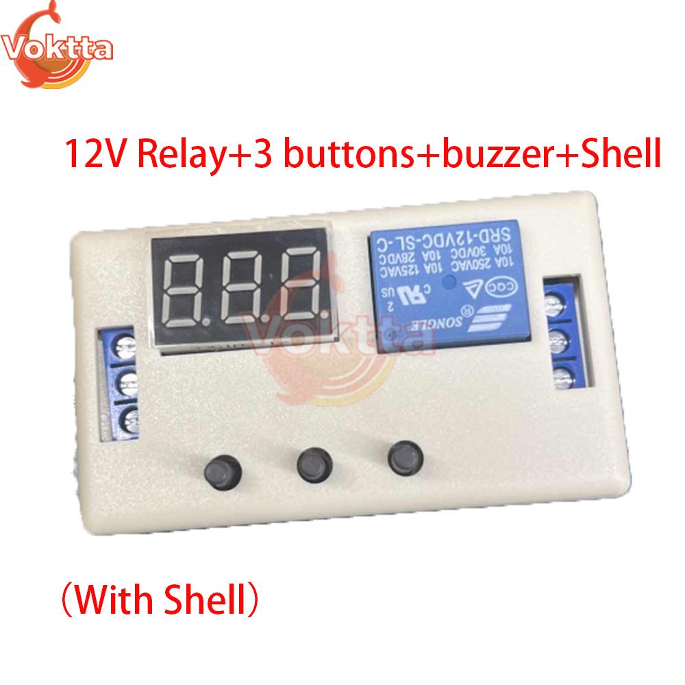 12V 24V Time Delay Relay LED Trigger Cycle Timer Delay Switch 3 Buttons Circuit Board Timing Control Module with Buzzer