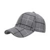Autumn Winter Plaid Cap Men Baseball Cap Women Sun Hat Ponytail Panama Cap Visor Hats Snapback Hat