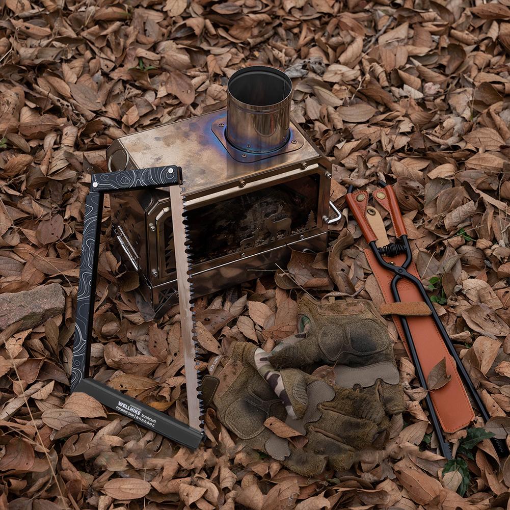 Складная пила с сумкой для хранения Многофункциональная ручная пила из алюминиевого сплава Туристическая складная ручная пила для веток деревьев