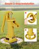 Well Hand Pitcher Pump, 25 ft Maximum Lift, Antique Cast Iron Manual Hand Water Pump, NPT 1-1/4 in Connection, Easy Installation, Old Fashioned for