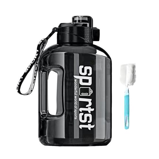 1.7/2.7 л Спортивная бутылка для воды с соломинкой Большой вместимости Герметичная Портативная Легкая Для улицы Велоспорт Тренажерный зал Фитнес Путешествия Чашка для питья