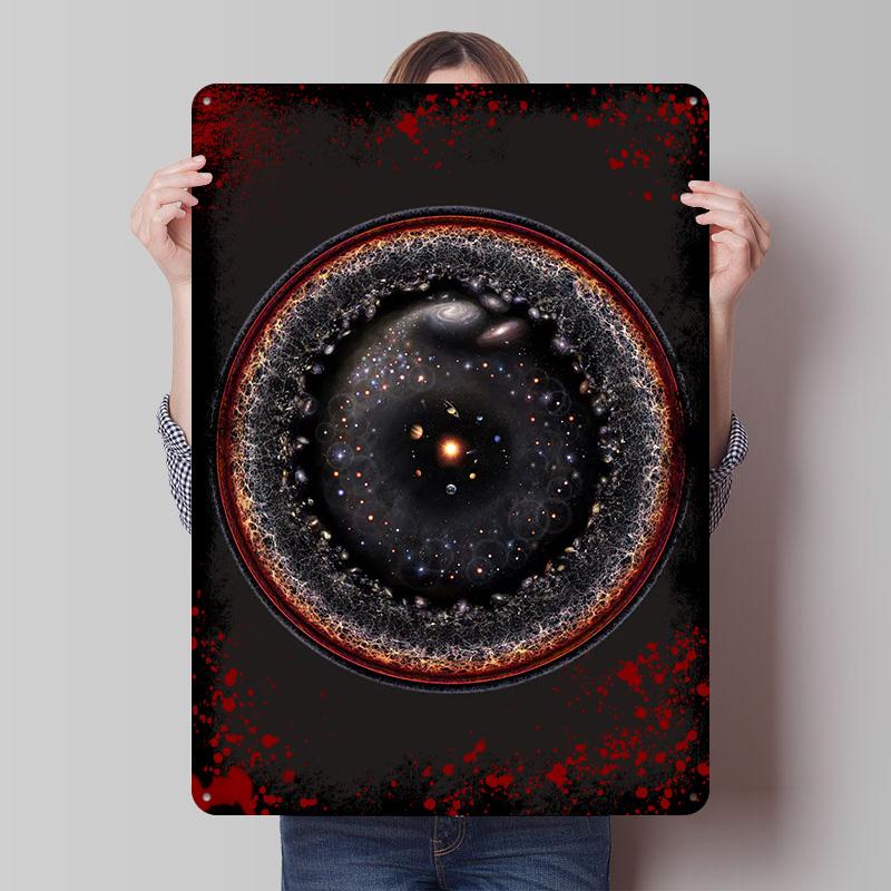 ObservableUniverse Classic Poster Customized Wall Art Vintage Metal Signs Retro Tin Plaque for Man Cave Gaming Decoration Room