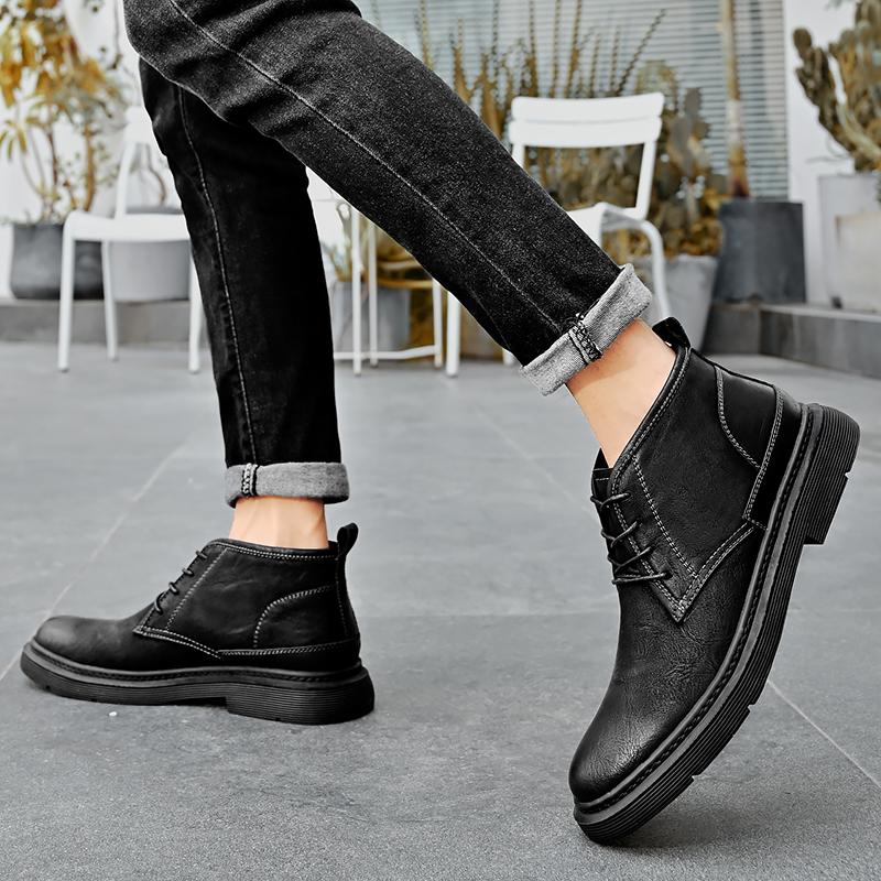 Мужская деловая кожаная обувь Деловая повседневная обувь Эластичная и дышащая модная обувь Doug Уличная модная мужская обувь на плоской подошве