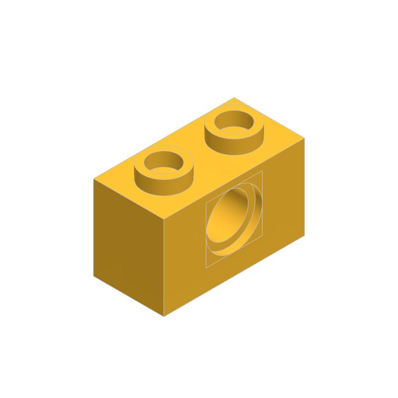 50pcs 3700 Brick 1 x 2 with Hole Bricks Collections Bulk Modular GBC Toys For Technical MOC DIY Building Blocks Compatible