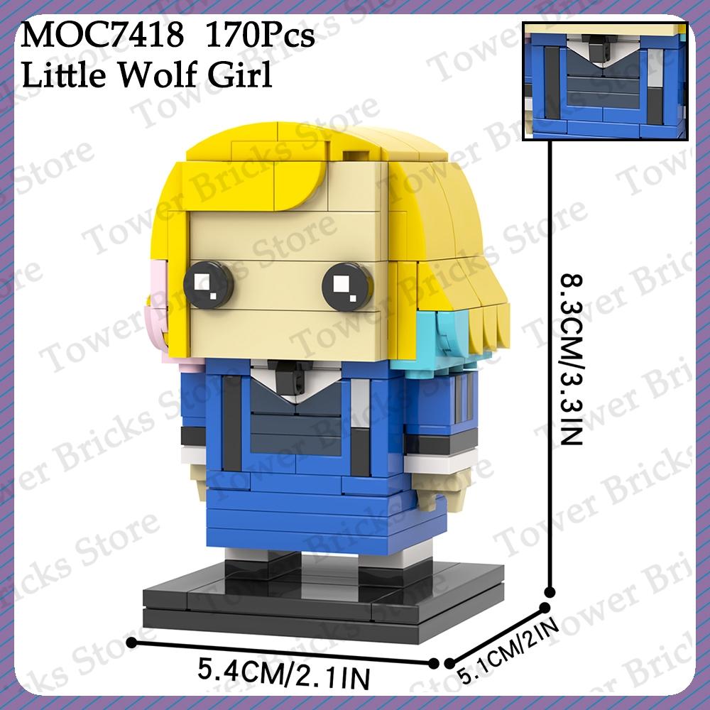 MOOXI Среда Тонинг Брикхедз MOC Фэнтези Фигурки Набор Строительных Блоков Игрушки Для Детей Взрослых Друзей Подарок Совместимый Кирпичик