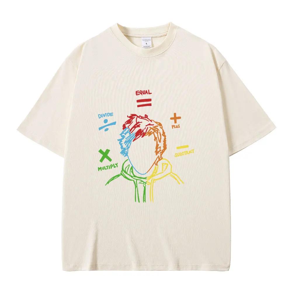 ZX TEE Эд Ширан The Math Tour Sheerios Футболка Повседневная Футболка с коротким рукавом женская Винтажная футболка в стиле хип-хоп Уличная одежда