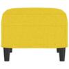 Footstool Light Yellow 60 x 50 x 41 cm Fabric
