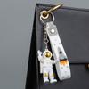 New Astronaut Decor Action Figures And Moon Keychain Resin Astronaut Statue Room Office Desktop Decoration Presents Key Chain