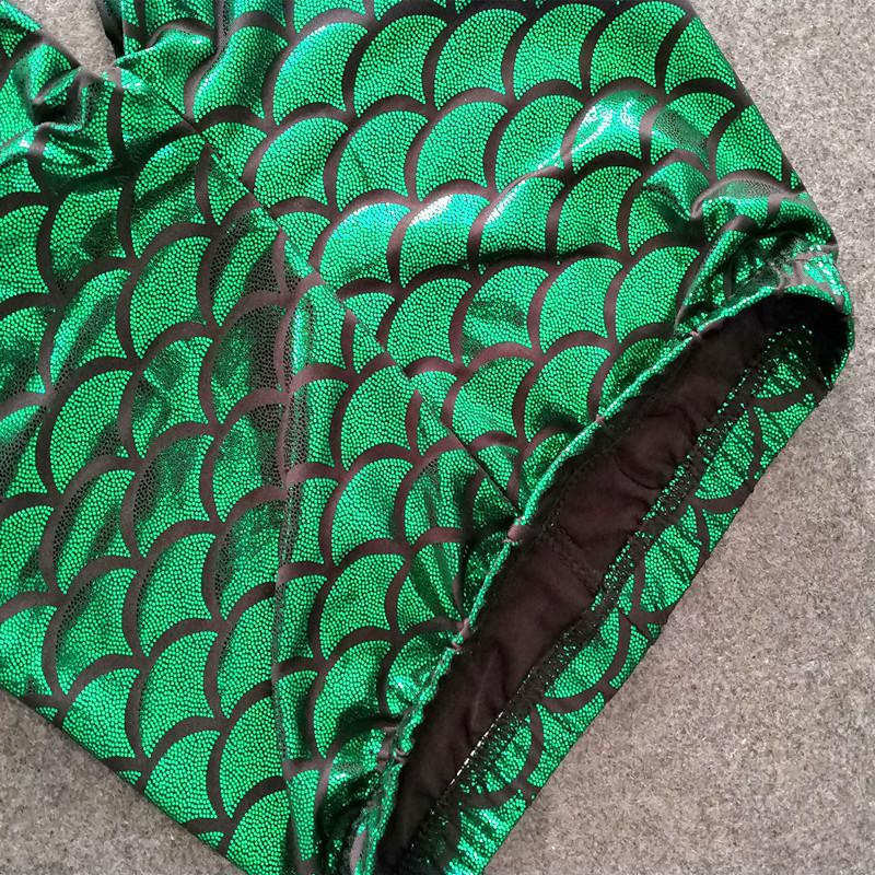 Весна-лето, детские леггинсы для девочек, обтягивающие детские брюки с принтом чешуи русалки, 2-12 лет