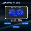 ZMFJH 3IN1 LCD Gauge Digital Water Temperature Gauge+Oil Pressure Meter+Voltmeter with Sensor 1/8NPT for Auto Car Truck 12V24V