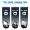 Магнитный USB-кабель 2,4 и кабели Micro USB для быстрой зарядки Тип C Круглый магнитный зарядный шнур на 360 градусов