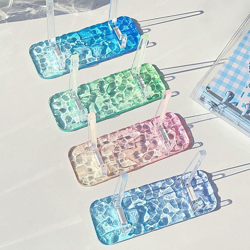 Water Ripple Display Easels Rack Clear Acrylic Plate Holder Stand Durable Picture Frames Holder