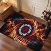 Red Hot Chili Peppers Personalized Crystal Velvet Carpet, Customized Name Text Soft Anti‑Slip Rug for Living Room Bedroom