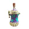 6xHollow Out Enamel Locket Perfume Oil Diffuser Pendant for Necklace Keyring 2