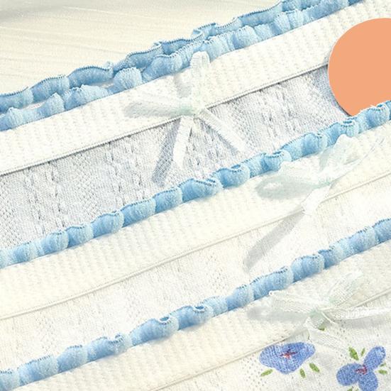 5 Pcs Women's Cotton Briefs Mid Rise Full Coverage Ladies Panties Floral Print Soft Stretch Underwear