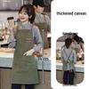 Stain-Resistant Canvas Apron with Logo for Catering, Milk Tea, Coffee, and Cake Shops