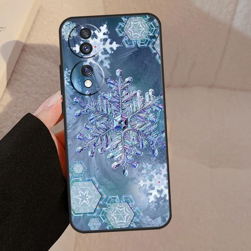 Snow Snowflake Winter Case For Honor Magic 5 Lite Pro 50 70 90 8X 9X X6 X7 X8 X9 Honor X6a X7a X8a X9a X9b Cover