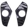 2Pcs Front Fog Light Lamp Covers Decorative Trims Carbon Fiber Style Fit for RAV4 2019?2021