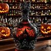 Halloween Whiskey Bottle Gothic Magic Potion Style Glass Whiskey Decanter Bottle for Collectors Dad Husband Gifts Holiday Bar Decor