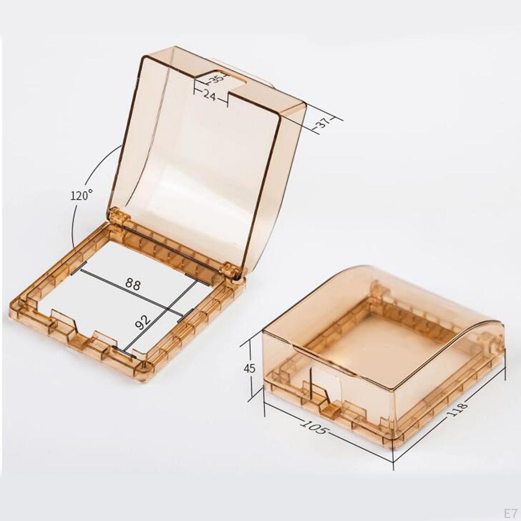 Водонепроницаемая крышка для электрической вилки, легко устанавливается, атмосферостойкая коробка для выключателя и розетки, накладки на розетки