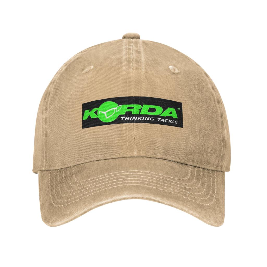 Кепка из джинсовой ткани с логотипом Korda Fishing Повседневные бейсболки Регулируемая кепка Летние Унисекс Бейсболки