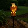 Resin Eagle Lawn Lamp Brown Patio Lights Creative Garden Decoration Lamp  Outdoor