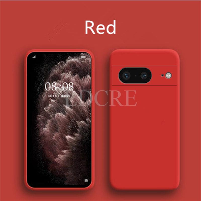 Для Google Pixel 8 Чехол Жидкий Силиконовый Чехол Для Pixel 8 Pro 7A 7 Pro 6 6A 7A 8A Чехол TPU Fundas Защитный Чехол Pixel 8 Чехол