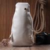 Удобная женская сумка-слинг через плечо из экокожи VINTAGE Bag 22752 Белый