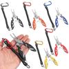Multi-function Plastic Handle Stainless Steel Scissor Hook Removers Bait Line Cutter Fishing Pliers