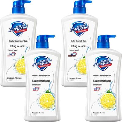 Гель для душа Safeguard с ароматом лимона, 4 шт.