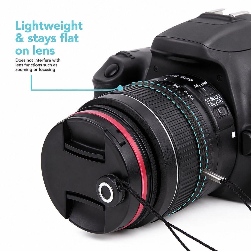 5pcs Prevent Lost Lens Cap Tether Lightweight Secure Clip Portable Lens Cap Leash DSLR