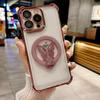 Применимо к чехлу для мобильного телефона iPhone17 гальванический airbag противоударный бабочка блестки магнитный держатель Apple 16PROMAX жесткий