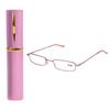New Reading Glasses Colors Unisex Metal With Tube Case +1.5+2.0+2.5+3.0+3.5+4.0